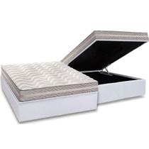Conjunto Box Baú Casal: Colchão Espuma Paropas D28 / Master AG80 Prata Double Face 17 + Base CRC Courano White (138x188) Conjunto Box Baú Casal: Colchão Espuma Paropas D28 / Master AG80 Prata Double Face 17 + Base CRC Courano White (138x188)