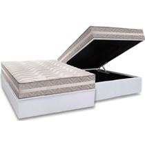 Conjunto Box Baú Casal: Colchão Espuma Paropas D33 D45/ Pro Sono Double Face Prata + Base CRC Courano White (138x188) Conjunto Box Baú Casal: Colchão Espuma Paropas D33 D45/ Pro Sono Double Face Prata + Base CRC Courano White (138x188)