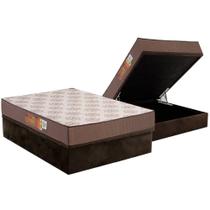 Conjunto Box Baú Casal: Colchão Espuma Polar D28 Pérola Brown + Base CRC Suede Brown (138x188) Conjunto Box Baú Casal: Colchão Espuma Polar D28 Pérola Brown + Base CRC Suede Brown (138x188)