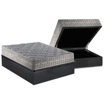 Conjunto Box Baú Casal: Colchão Molas Anjos Royal + Base CRC Suede Gray(138x188) Conjunto Box Baú Casal: Colchão Molas Anjos Royal + Base CRC Suede Gray(138x188)
