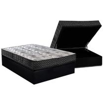 Conjunto Box Baú Casal: Colchão Molas Paropas D45 Pasquale Wave Black + Base CRC Suede Black (138x188) Conjunto Box Baú Casal: Colchão Molas Paropas D45 Pasquale Wave Black + Base CRC Suede Black (138x188)