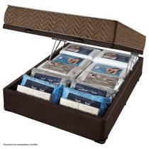 Conjunto Box Baú Casal Espuma D45 Americanflex Pro Coluna II 138x188x57cm