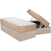 Conjunto Box Baú-Colchão Polar Cristal+Cama 88x188 Conjunto Box Baú-Colchão Polar Cristal+Cama 88x188