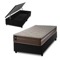 Conjunto Box Baú Georgia Bege 88x188x67 c/ Molas Ensacadas