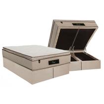 Conjunto Box Baú King: Colchão Espuma Luckspuma MasterPocket Cloud + Base CRC Suede Clean(193x203) Conjunto Box Baú King: Colchão Espuma Luckspuma MasterPocket Cloud + Base CRC Suede Clean(193x203)