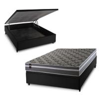 Conjunto Box Baú Miami Cinza 138x188x69 Espuma D33 Conjunto Box Baú Miami Cinza 138x188x69 Espuma D33