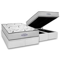 Conjunto Box Baú Queen: Colchão Espuma Ortobom D45 Highfoam + Base CRC Courano White (158x198) Conjunto Box Baú Queen: Colchão Espuma Ortobom D45 Highfoam + Base CRC Courano White (158x198)