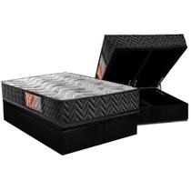 Conjunto Box Baú Queen: Colchão Espuma Paropas D23 Pasquale Black + Base CRC Suede Black (158x198) Conjunto Box Baú Queen: Colchão Espuma Paropas D23 Pasquale Black + Base CRC Suede Black (158x198)