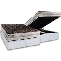 Conjunto Box Baú Queen: Colchão Espuma Paropas D33 Pasquale Plus + Base CRC Linhão White (158x198)