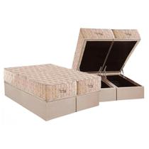 Conjunto Box Baú Queen: Colchão Molas Anjos Ensacadas MasterPocket AnjosHotel Double Face + Base CRC Suede Clean(158x198) Conjunto Box Baú Queen: Colchão Molas Anjos Ensacadas MasterPocket AnjosHotel Double Face + Base CRC Suede Clean(158x198)