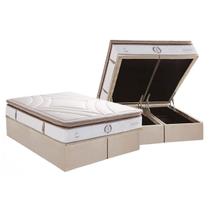 Conjunto Box Baú Queen: Colchão Molas Herval MasterPocket Ensacadas Poseidon Plus C1954 Pillow Top + Base CRC Suede Clean(158x198x34) Conjunto Box Baú Queen: Colchão Molas Herval MasterPocket Ensacadas Poseidon Plus C1954 Pillow Top + Base CRC Suede Clean(158x198x34)