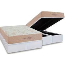 Conjunto Box Baú Queen: Colchão Molas Inovaflex Ensacadas Supreme+Base CRC Corano White (158x198) Conjunto Box Baú Queen: Colchão Molas Inovaflex Ensacadas Supreme+Base CRC Corano White (158x198)