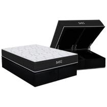Conjunto Box Baú Queen: Colchão Molas Orthoflex D45 Bari + Base CRC Suede Black (158x198) Conjunto Box Baú Queen: Colchão Molas Orthoflex D45 Bari + Base CRC Suede Black (158x198)