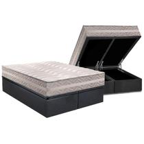 Conjunto Box Baú Queen: Colchão Molas Paropas D28 / Master Prata Double Face 25 + Base CRC Suede Gray (158x198) Conjunto Box Baú Queen: Colchão Molas Paropas D28 / Master Prata Double Face 25 + Base CRC Suede Gray (158x198)