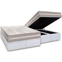 Conjunto Box Baú Queen: Colchão Molas Paropas D33 D45/ Pro Sono Double Face Prata + Base CRC Courano White (158x198) Conjunto Box Baú Queen: Colchão Molas Paropas D33 D45/ Pro Sono Double Face Prata + Base CRC Courano White (158x198)