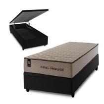 Conjunto Box Baú San Diego Bege 88x188x74 Espuma D33