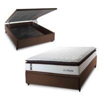 Conjunto Box Baú San Diego Branco 138x188x74 Espuma D33