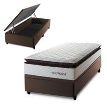 Conjunto Box Baú San Diego Branco 88x188x74 Espuma D33