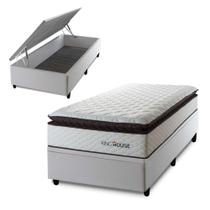 Conjunto Box Baú San Diego Branco 96x203x74 Espuma D33