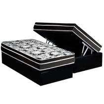 Conjunto Box Baú Solteiro: Colchão Espuma Luckspuma D45 Gran Luck Pro + Base CRC Suede Black(88x188) Conjunto Box Baú Solteiro: Colchão Espuma Luckspuma D45 Gran Luck Pro + Base CRC Suede Black(88x188)
