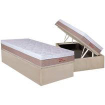 Conjunto Box Baú Solteiro: Colchão Espuma Orthoflex Wood Foggia Premier + Base CRC Suede Clean(88x188) Conjunto Box Baú Solteiro: Colchão Espuma Orthoflex Wood Foggia Premier + Base CRC Suede Clean(88x188)