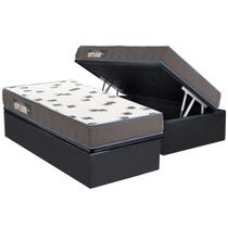 Conjunto Box Baú Solteiro: Colchão Espuma Ortobom D33 Light Saúde + Base CRC Suede Gray (88x188) Conjunto Box Baú Solteiro: Colchão Espuma Ortobom D33 Light Saúde + Base CRC Suede Gray (88x188)