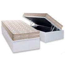 Conjunto Box Baú Solteiro: Colchão Espuma Paropas D28 / Master AG80 Clean Double Face 17 + Base CRC Courano White (88x188) Conjunto Box Baú Solteiro: Colchão Espuma Paropas D28 / Master AG80 Clean Double Face 17 + Base CRC Courano White (88x188)