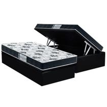 Conjunto Box Baú Solteiro: Colchão Espuma Probel D28 ProDormir Advanced Black + Base CRC Suede Black(88x188) Conjunto Box Baú Solteiro: Colchão Espuma Probel D28 ProDormir Advanced Black + Base CRC Suede Black(88x188)
