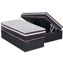 Conjunto Box Baú Solteiro: Colchão Molas Herval Ensacadas C1789 + Base CRC Suede Gray (88x188) Conjunto Box Baú Solteiro: Colchão Molas Herval Ensacadas C1789 + Base CRC Suede Gray (88x188)
