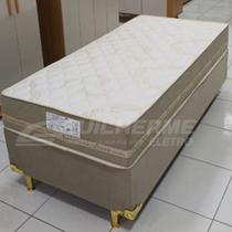 Conjunto Box Cama Para Solteiro 188x88 Base + Colchão de Molas ensacadas