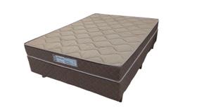 Conjunto Box Casal Atlântida Double Face com Espuma D33 1,38x1,88x0,56 Marrom