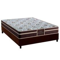 Conjunto Box Casal: Colchão Anatômico Probel Colchão D33 / Firmepedic ProDormir Advanced Tech1500 Plus Brown + Base CRC Suede Brown(138x188)