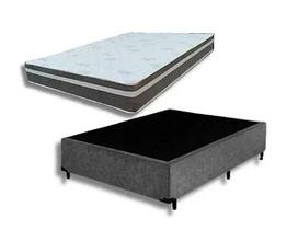 Conjunto Box Casal (Colchão Áquila FX Cinza Montreal + Base Box) Conjunto Box Casal (Colchão Áquila FX Cinza Montreal + Base Box)