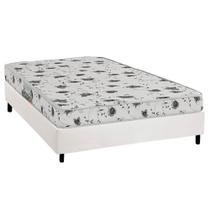 Conjunto Box Casal: Colchão Espuma Herval D23 Sonum Liso + Base CRC Corano White (138x188) Conjunto Box Casal: Colchão Espuma Herval D23 Sonum Liso + Base CRC Corano White (138x188)