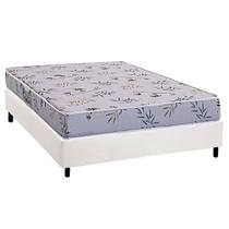 Conjunto Box Casal: Colchão Espuma Herval D28 St. Louis + Base CRC Corano White (138x188)