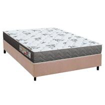 Conjunto Box Casal: Colchão Espuma Orthoflex D33 ComfortPedic Line Black + Base CRC Suede Clean (138x188)