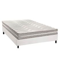 Conjunto Box Casal: Colchão Espuma Paropas D33 D45/ Pro Sono Double Face Prata + Base CRC Courano White (138x188) Conjunto Box Casal: Colchão Espuma Paropas D33 D45/ Pro Sono Double Face Prata + Base CRC Courano White (138x188)