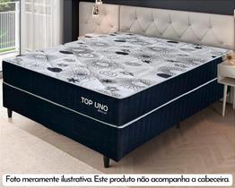 Conjunto Box Casal (Colchão Top Uno Molas Ensacadas Topázio + Base Box)