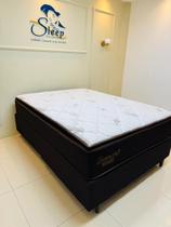 Conjunto box Casal com Pillow Top Cama Casa Molas ensacadas Jasmim Plus Excellence Com pillow padrão 1,38 Sleep Colchão Conjunto box Casal com Pillow Top Cama Casa Molas ensacadas Jasmim Plus Excellence Com pillow padrão 1,38 Sleep Colchão