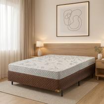 Conjunto Box Casal Ecoflex D23 138 x 188cm Conforto e Qualidade Conjunto Box Casal Ecoflex D23 138 x 188cm Conforto e Qualidade