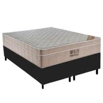 Conjunto Box Casal king Size Colchão Airtech Molas Ensacadas Spring Pocket e Base Material Sintético Ortobom Conjunto Box Casal king Size Colchão Airtech Molas Ensacadas Spring Pocket e Base Material Sintético Ortobom