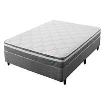 Conjunto Box Casal Mola Ensacada Probel Akira (138x188x46cm) Branco Conjunto Box Casal Mola Ensacada Probel Akira (138x188x46cm) Branco
