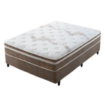 Conjunto Box Casal Mola Ensacada Probel Vancouver (138x188x54cm) Branco Conjunto Box Casal Mola Ensacada Probel Vancouver (138x188x54cm) Branco