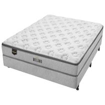 Conjunto Box Casal Molas Minaspuma Milano Gel 138x188x70cm