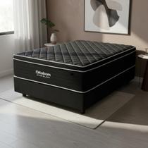 Conjunto Box Casal Star Black Ortobom Molas Ensacadas