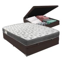 Conjunto Box com Baú Casal Marrom Ortobom ISO100 D33 138x188 Conjunto Box com Baú Casal Marrom Ortobom ISO100 D33 138x188