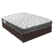 Conjunto Box com Baú Casal Marrom Ortobom ISO100 D33 138x188 Conjunto Box com Baú Casal Marrom Ortobom ISO100 D33 138x188