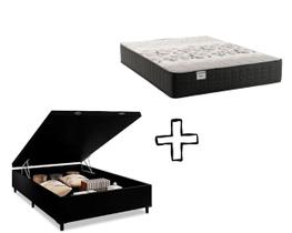 conjunto: box com baú + colchão Classic- molas ensacadas casal 138x188x72