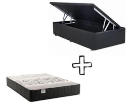 conjunto: box com baú + colchão Classic- molas ensacadas solteiro 88x188x66