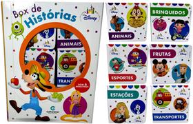 Conjunto Box De Histórias Educativo Infantil 06 Mini Livros Livrinhos - Bebê E Criança - Disney - Culturama